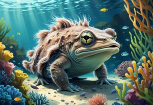 Hewan Ikan Kodok Berbulu